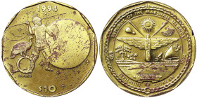 Marshall Islands, 10 Dollars, 1994, Mars. Brass. 21,60 g, KM 161, UNC