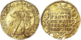 Netherlands, Holland Province, 2 Ducats, 1655, Utrecht, Au. 6,97 g Rare, Fr. 160, VF