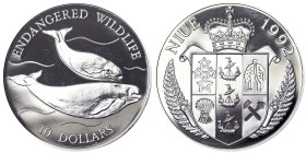 Niue, 10 Dollars, 1992, Ag.925 31,47 g, KM 74, PROOF