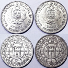 Peru, Lot 2 pcs, 20 Soles De Oro 1965. Ag.900 8,00 g, KM 241, UNC