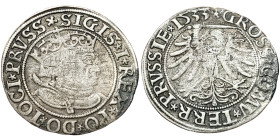 Poland, Sigismund I , Grosz (Groschen), 1533, Toruń, Ag. 1,69 g, Neumann 76b, VF