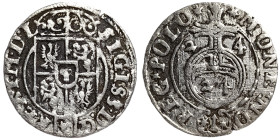 Poland, Sigismund III , Poltorak, n.d, Krakow, Ag. 1,07 g, Kopicki 876 , VF