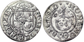 Poland, Sigismund III , 3 Polker, 1622, Bromberg, Ag. 1,26 g, KM 41, VF