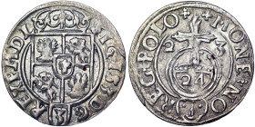 Poland, Sigismund III , 3 Polker, 1623, Bromberg, Ag. 1,14 g, KM 41, XF-