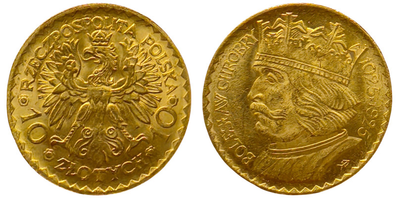 Poland, 10 Zlotych, 1925, Au.900 3,22 g, Fr. 116, UNC