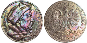 Poland, 10 Zlotych, 1933, Johann III Sobieski. Ag.750 22,10 g, Y 23, VF+