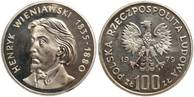 Poland, 100 Zlotych, 1979, Henryk Wieniawski. Ag.625 16,50 g, Y 98, PROOF