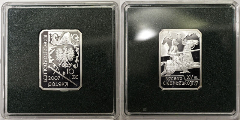 Poland, 10 Zlotych, 2007, The Mounted Knight. Ag.925 14,14 g. With original case...