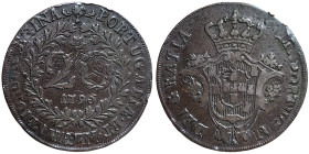 Portugal, Maria I , 20 Reis, 1795, Cu. 11,80 g, KM 3, VF