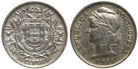 Portugal, 10 Centavos, 1915, Ag.835 2,50 g, KM 563, VF+
