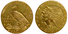United States, 2-1/2 Dollars (Indian head), 1912, Phildelphia, Au.900 4,18 g Rare, KM 128, XF