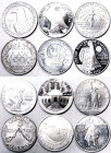 United States, Lot 6 pcs. , 1 Dollar: various type: 1983S, 1984, 1986, 1988S, 1991S, 1992. Ag.900 Total silver weight: 160,00 g ca.
