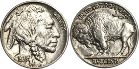 United States, 5 Cents (Indian head), 1937, Phildelphia, Ni. 5,00 g, KM 134, A.UNC
