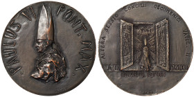 Vatican City, Paolo VI , Medal, 1963, Rome, Medaglia straordinaria. II sessione Concilio Ecumenico Vaticano II. Opus: L. Scorzelli. Ø 44 mm. Ae. 41,85...