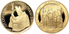 Vatican City, Giovanni Paolo II , 50 Euro, 2004, Rome, Roots of the faith: The Judgement of Solomon. Mintage: 3.050 pcs. Au.917 15,00 g, KM 364, PROOF