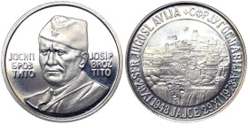 Yugoslavia, Medal, 1973, Josip Broz Tito. Ag. 5,00 g , PROOF