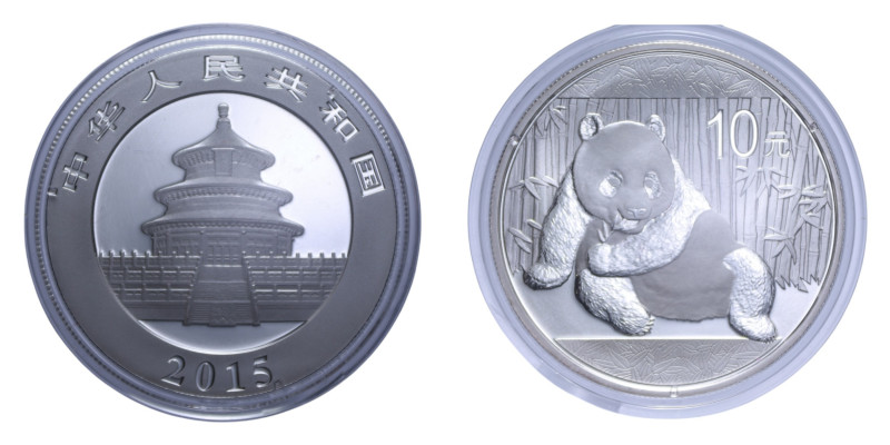 CINA 1 ONCIA 2015 PANDA AG. 31,1 GR. PROOF