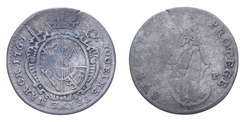 GERMANIA WURZBURG 4 KRAJCARY 1763 MI. 2,00 GR.