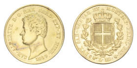 CARLO ALBERTO (1831-1849) 20 LIRE 1839 TORINO AU. 6,37 GR. BB/BB-SPL