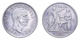 VITT. EMANUELE III (1900-1943) 20 LIRE 1928 LITTORE NC AG. 15,04 GR. BB+