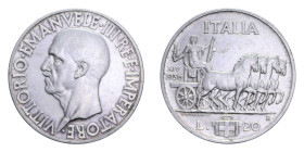 VITT. EMANUELE III (1900-1943) 20 LIRE 1936 IMPERO R AG. 20,03 GR. BB-SPL