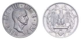 VITT. EMANUELE III (1900-1943) 2 LIRE 1936 IMPERO R NI. 9,92 GR. BB/BB+