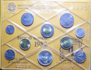 SERIE IN LIRE 1982 CON AG. IN CONFEZIONE FDC