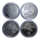 GERMANIA LOTTO 4 MONETE 10 MARK AG. PROOF