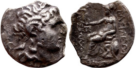 Lysimachus (King of Thrace: 308-281 BC) Tetradrachm Obv: "Head of Alexander the Great with the horns of Ammon to the right Rev: Athena holding a Nike ...