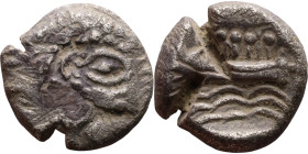 Phoenicia, Arados. Uncertain king. Circa 380-351/0 BC. AR Obol - 1/12 Shekel
