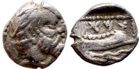Phoenicia, Arados. Uncertain king. Circa 380-351/0 BC. AR Obol - 1/12 Shekel