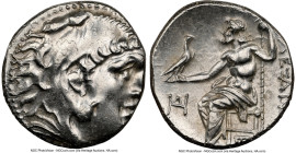 MACEDONIAN KINGDOM. Alexander III the Great (336-323 BC). AR drachm (17mm, 4.13 gm, 1h). NGC AU 3/5 - 3/5. Posthumous issue, Teos, ca. 310-301 BC. Hea...