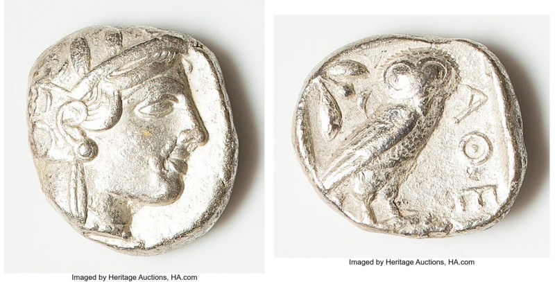 ATTICA. Athens. Ca. 440-404 BC. AR light-weight specimen tetradrachm (25mm, 16.6...