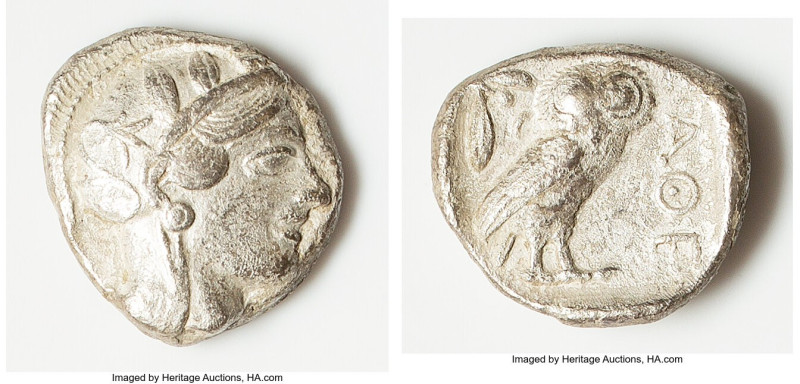 ATTICA. Athens. Ca. 440-404 BC. AR light-weight specimen tetradrachm (25mm, 16.5...