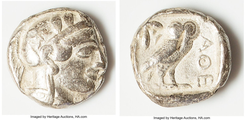 ATTICA. Athens. Ca. 440-404 BC. AR light-weight specimen tetradrachm (24mm, 16.6...