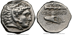 IONIA. Erythrae. Ca. mid-4th-early 3rd centuries BC. AR drachm (15mm, 5h). NGC Choice VF. Diopeithes, magistrate. Head of Heracles right, wearing lion...