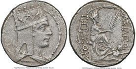 ARMENIAN KINGDOM. Tigranes II the Great (95-56 BC). AR tetradrachm (26mm, 15.27 gm, 12h). NGC AU 5/5 - 2/5. Tigranocerta, ca. 80-68 BC. Diademed and d...