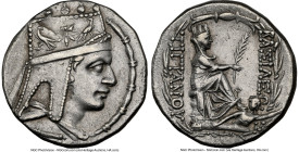 ARMENIAN KINGDOM. Tigranes II the Great (95-56 BC). AR tetradrachm (26mm, 15.73 gm, 12h). NGC Choice XF 5/5 - 3/5, brushed. Tigranocerta, ca. 80-68 BC...