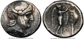 SELEUCID KINGDOM. Seleucus I Nicator (312-281 BC). AR tetradrachm (26mm, 17.03 gm, 12h). NGC Choice Fine 5/5 - 2/5, scratches, punch mark. Susa, ca. 3...