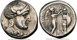 SELEUCID KINGDOM. Seleucus I Nicator (312-281 BC). AR tetradrachm (25mm, 17.06 gm, 2h). NGC Choice Fine 5/5 - 2/5, graffiti, marks. Susa, ca. 305/4-29...