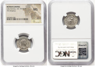 Julia Domna (AD 193-217). AR denarius (18mm, 6h). NGC MS. Rome, ca. AD 211-217. IVLIA PIA FELIX AVG, draped bust of Julia Domna right, seen from front...