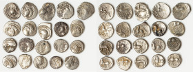 ANCIENT LOTS. Celtic. Gaul. Ca. mid 1st century BC. Lot of twenty (20) AR quinarii. VG-VF. Includes: Twenty AR quinarii, various types and tribes. SOL...