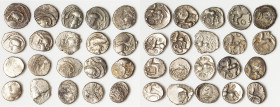 ANCIENT LOTS. Celtic. Gaul. Ca. mid 1st century BC. Lot of twenty (20) AR quinarii. VG-VF. Includes: Twenty AR quinarii, various types and tribes. SOL...