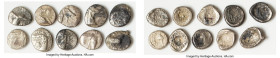 ANCIENT LOTS. Greek. Caria. Halicarnassus. Ca. 510-480 BC. Lot of ten (10) AR hectes. Good-Choice Fine. Includes: Ten AR hectes, head of ketos right o...