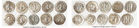 ANCIENT LOTS. Oriental. Sasanian Kingdom. Lot of ten (10) AR drachms. Good-VF. Includes: Ten Sasanian AR drachms, various types. SOLD AS IS, NO RETURN...