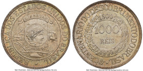 Republic "400th Anniversary of Discovery" 1000 Reis 1900 MS64 NGC, Rio de Janeiro mint, KM500. One year type. HID09801242017 © 2024 Heritage Auctions ...