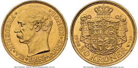 Frederick VIII gold 20 Kroner 1908 (h)-VBP MS64 NGC, Copenhagen mint, KM810, Fr-297. HID09801242017 © 2024 Heritage Auctions | All Rights Reserved www...