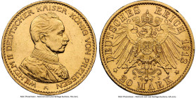 Prussia. Wilhelm II gold "Jubilee" 20 Mark 1913-A MS62 NGC, Berlin mint, KM537, J-253. HID09801242017 © 2024 Heritage Auctions | All Rights Reserved w...