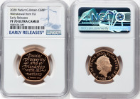 Elizabeth II gold Proof Piefort "Withdrawal from EU" 50 Pence 2020 PR70 Ultra Cameo NGC, Mintage: 1,000. Early Releases. HID09801242017 © 2024 Heritag...