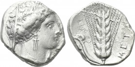 LUCANIA. Metapontion. Nomos (Circa 340-330 BC).